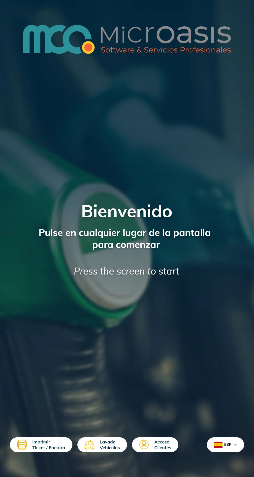Pantalla de Autopago Vertical